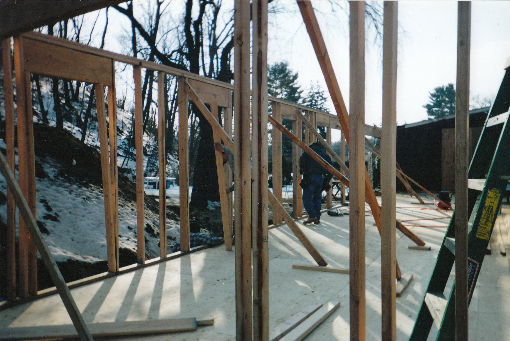 Floor and Walls for Addition
